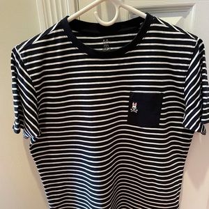 Psycho Bunny striped T-shirt. Youth Boy